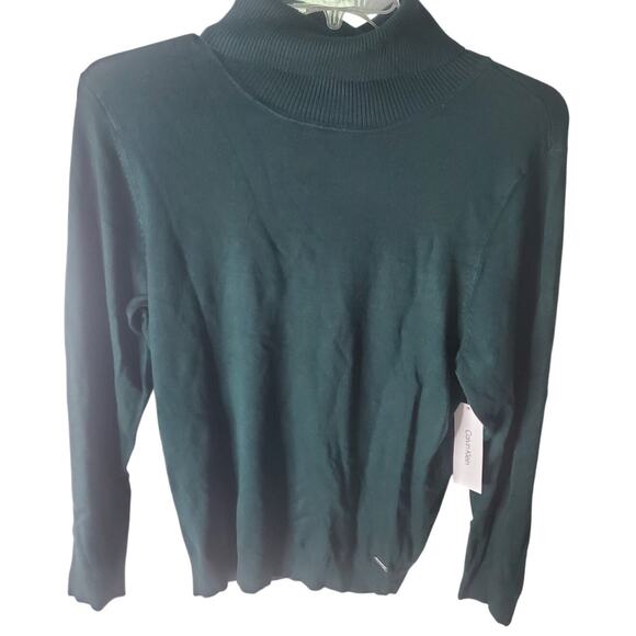 Calvin Klein Mallard Green Turtleneck Sweater, NWT, XL - Picture 1 of 6